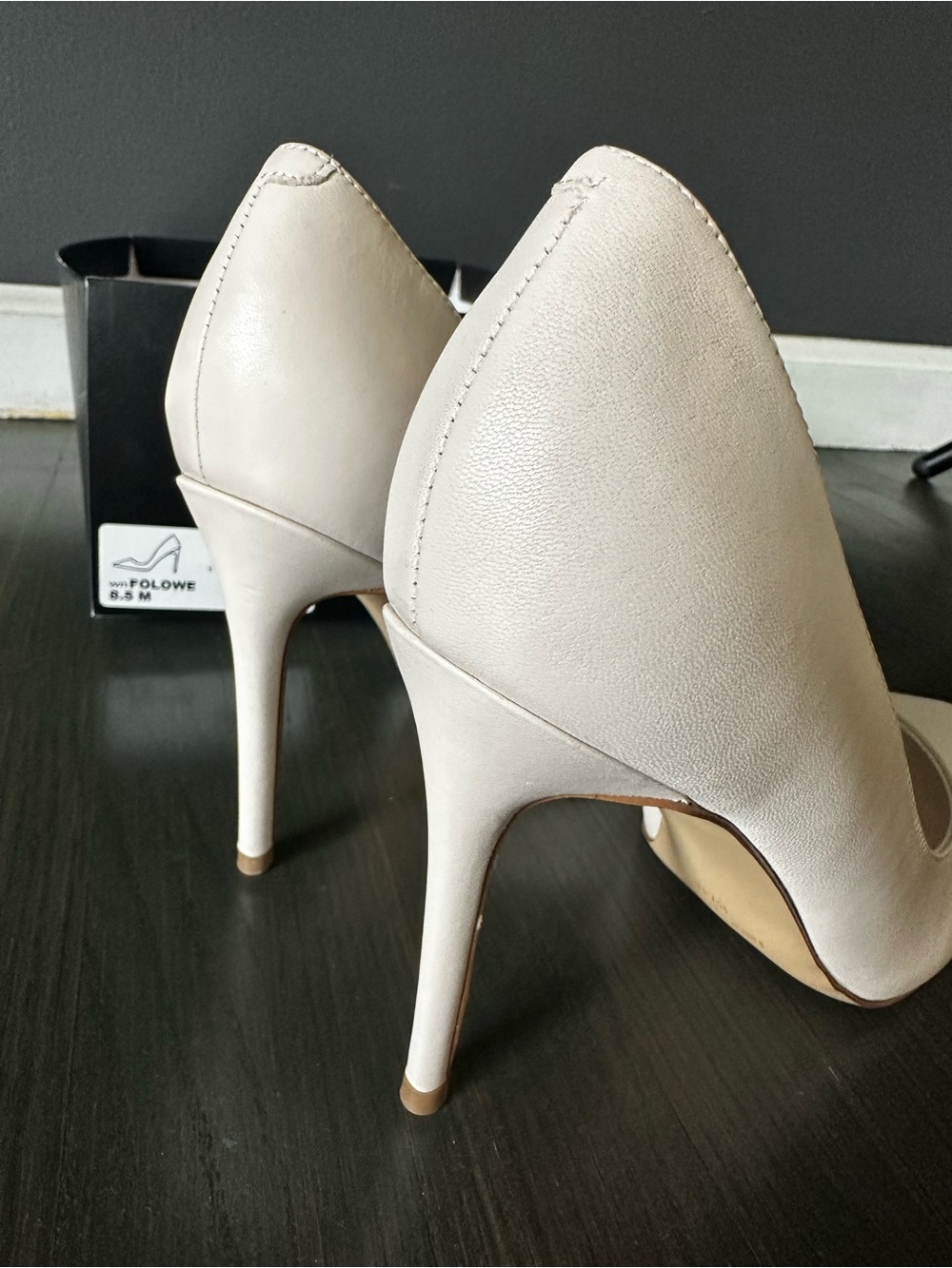 NEW Nine West Ivory Folowe Pointed Toe High Heels size 8.5 - Picture 4 of 4